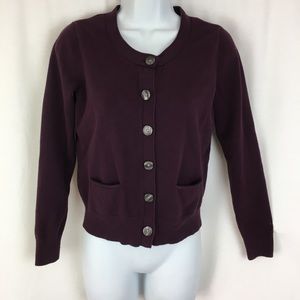 J Jill Cardigan Knit Small 6 Button Long Sleeve